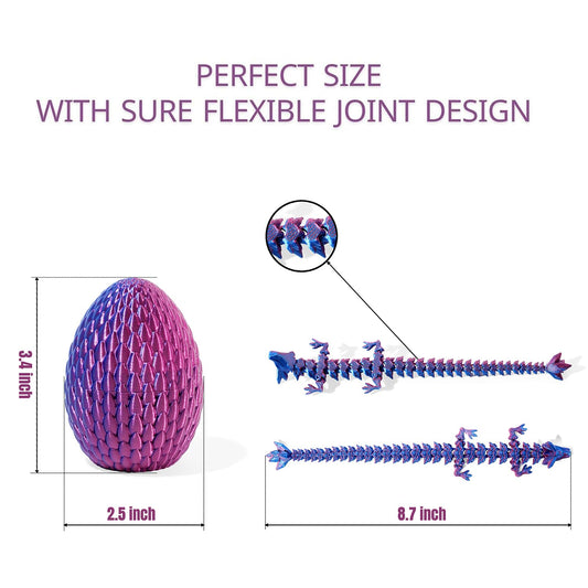 AKIDA dragon eggs with purple inside enhance focus and decorative appeal.