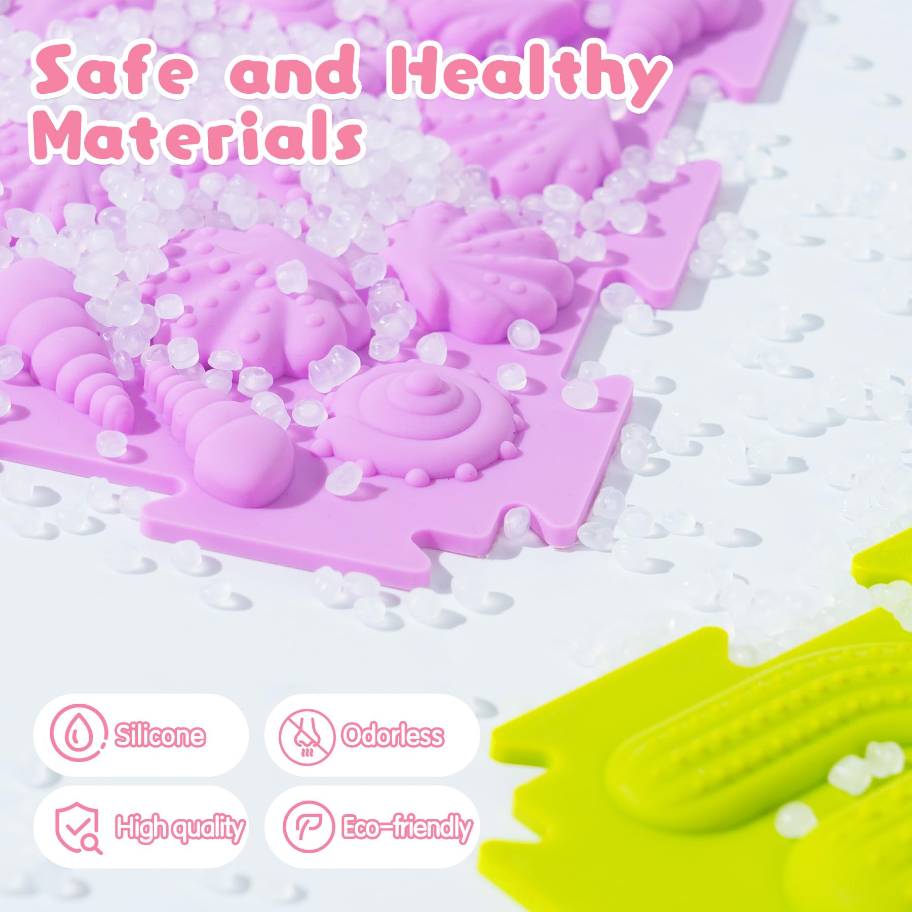 AKIMRABY silicone mats are safe and odorless for worry-free play moments.