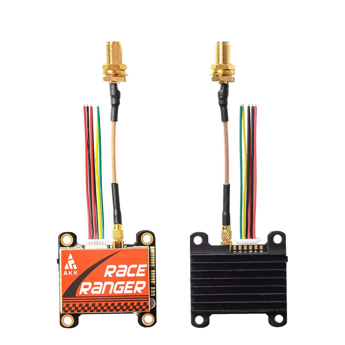 AKK A1918 5.8G VTX side ports show simple wiring and upgrade access