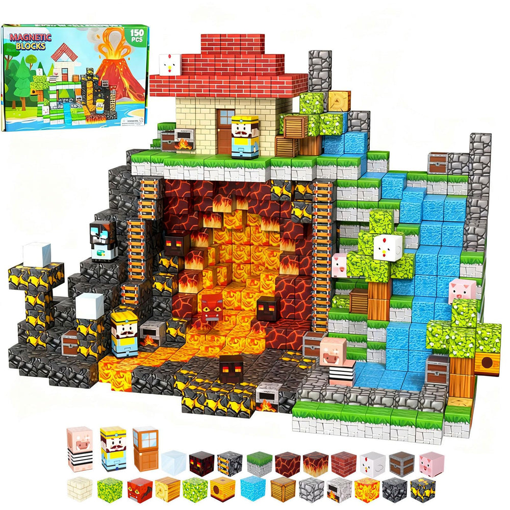 AKUTAIN 150PCS blocks collection enables creative open ended play