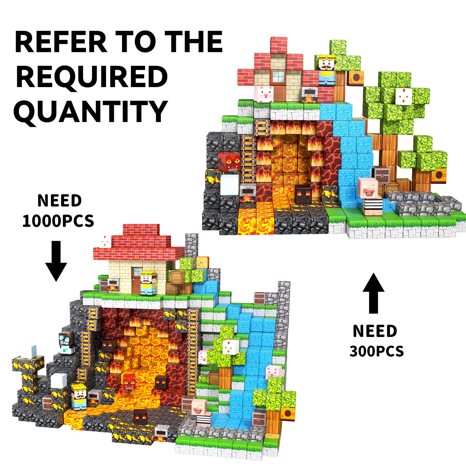 AKUTAIN strong magnets enable confident, tall constructions during hands-on learning.