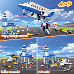 AKWME City Airplane Set airport terminal for busy terminal role-play scenes.