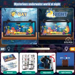 AKWME night-light ocean scene providing ambient glow for rooms.