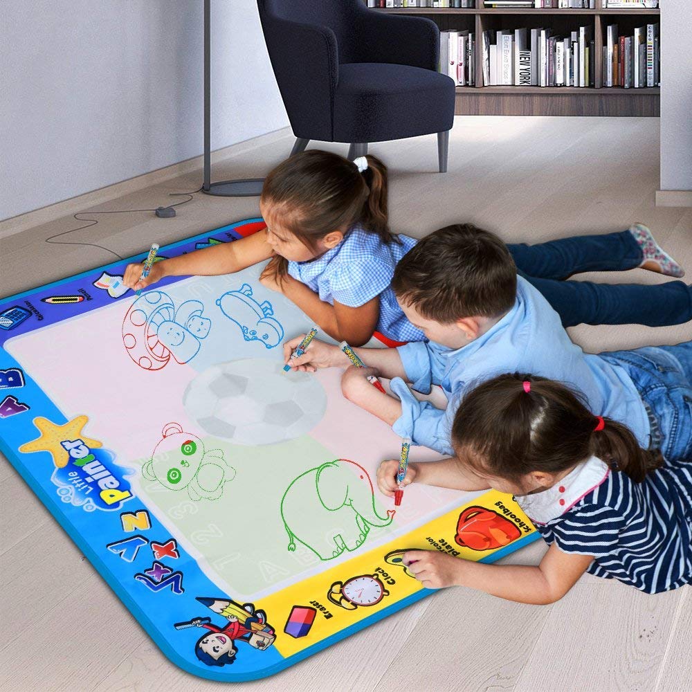 Alago Aqua Coloring Mat four water pens for mess-free drawing