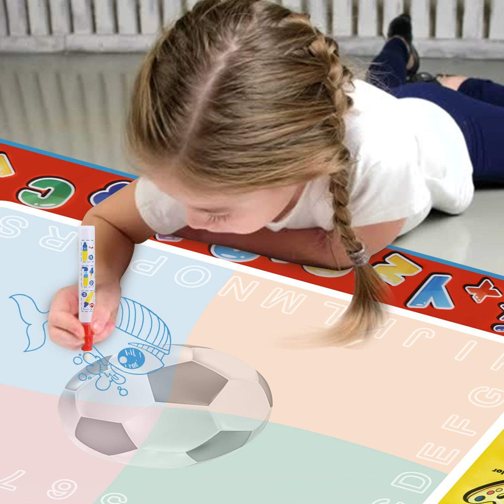 Alago Aqua Coloring Mat no-mess water drawing surface in use