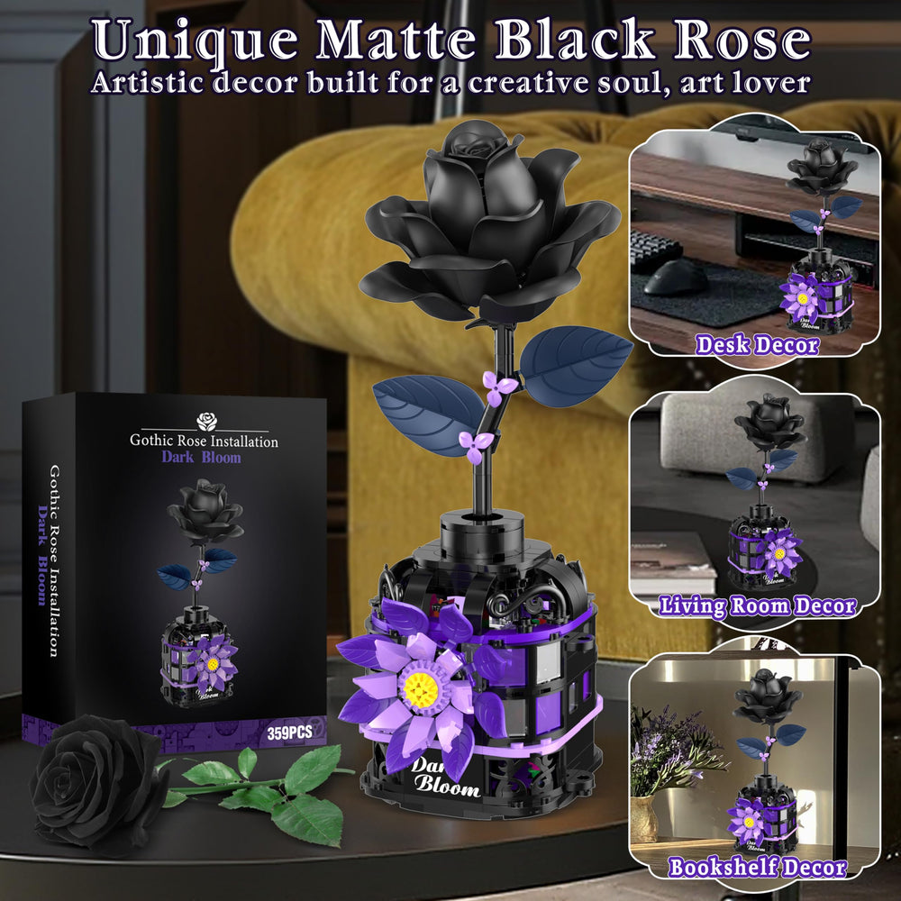 Alagoo adjustable petals and leaves forming the Gothic bloom.