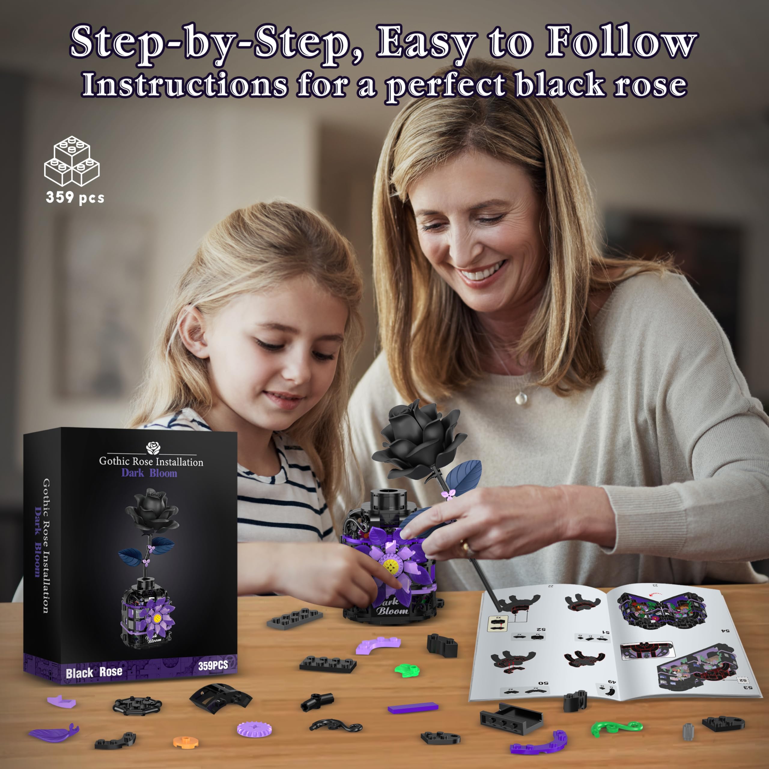 Alagoo Valentine’s Day gift idea featuring the Gothic rose build kit.