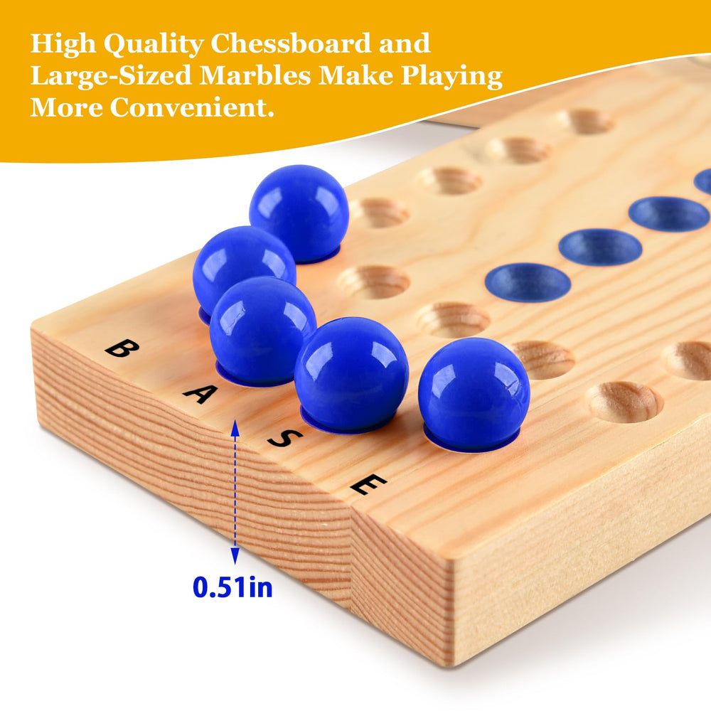 ALANGDUO 36-marbles-six-colors ensure vibrant pieces for each player