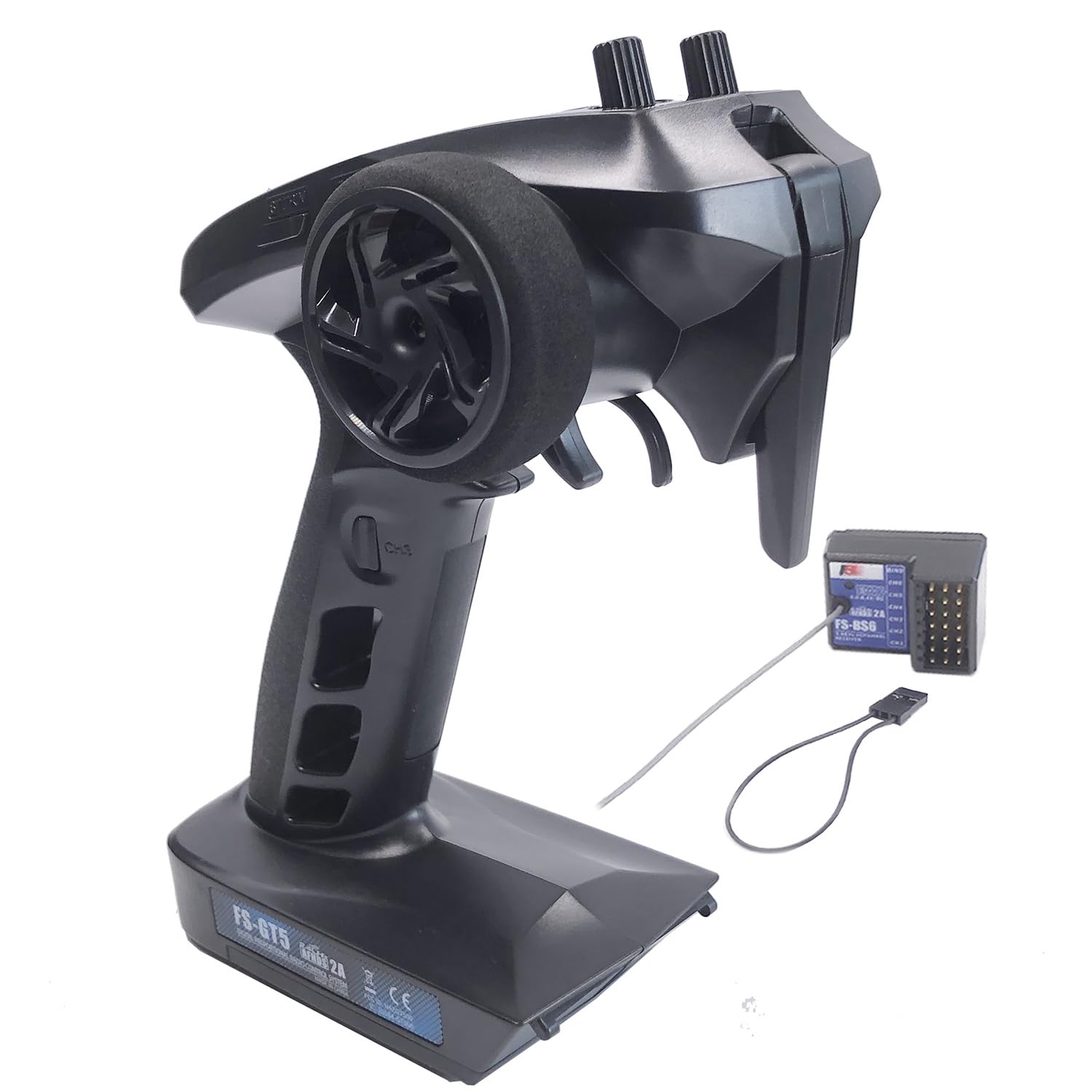 Alaohu FS-GT5 transmitter with 6-channel precision for RC vehicles