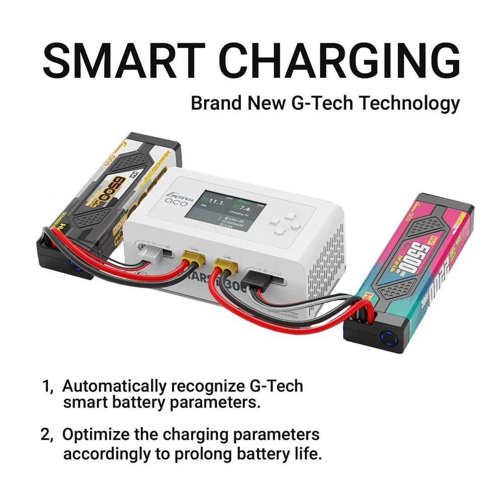 Alaohu IMARS D300 auto-detects smart batteries for easy setup.