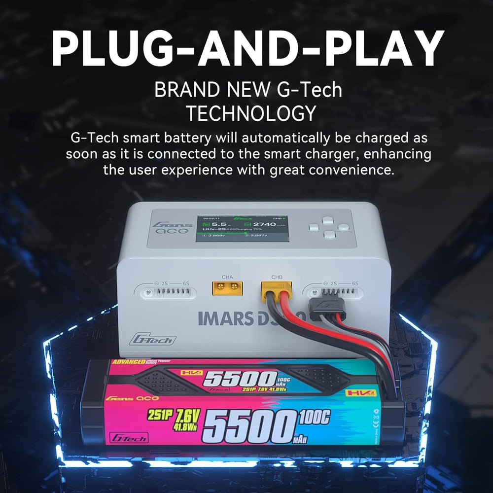 Alaohu IMARS D300 compact charger ready for travel.