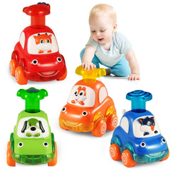 ALASOU animal car toy calf front view promotes imaginative play and fine motor skills.