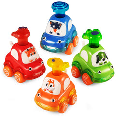 ALASOU animal car toy squirrel back view brightens playtime and storytelling.