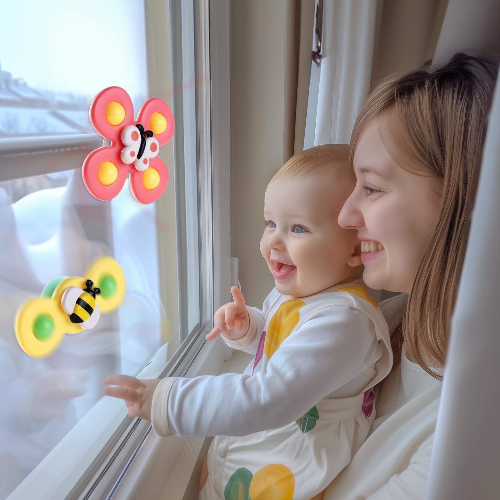 ALASOU close-up of suction cup displaying secure adhesion for worry-free play
