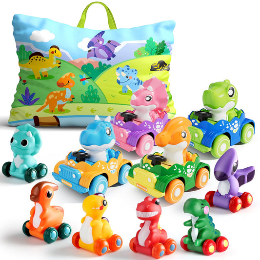 ALASOU blue dinosaur car toy boosts color recognition and toddler play.