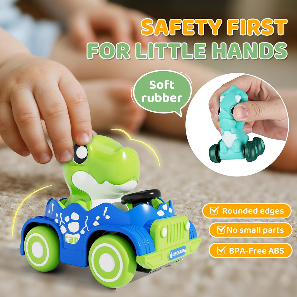 ALASOU dinosaur car with removable head enables hands-on dexterity.