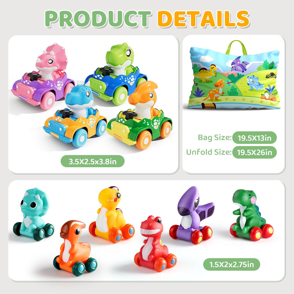 ALASOU dinosaur playset sparks imaginative storytelling during car play.