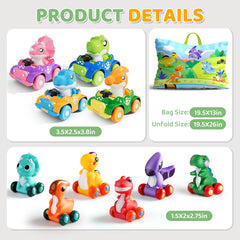 ALASOU dinosaur playset sparks imaginative storytelling during car play.