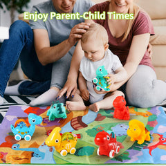 ALASOU dinosaur toy set makes a charming gift for little ones.