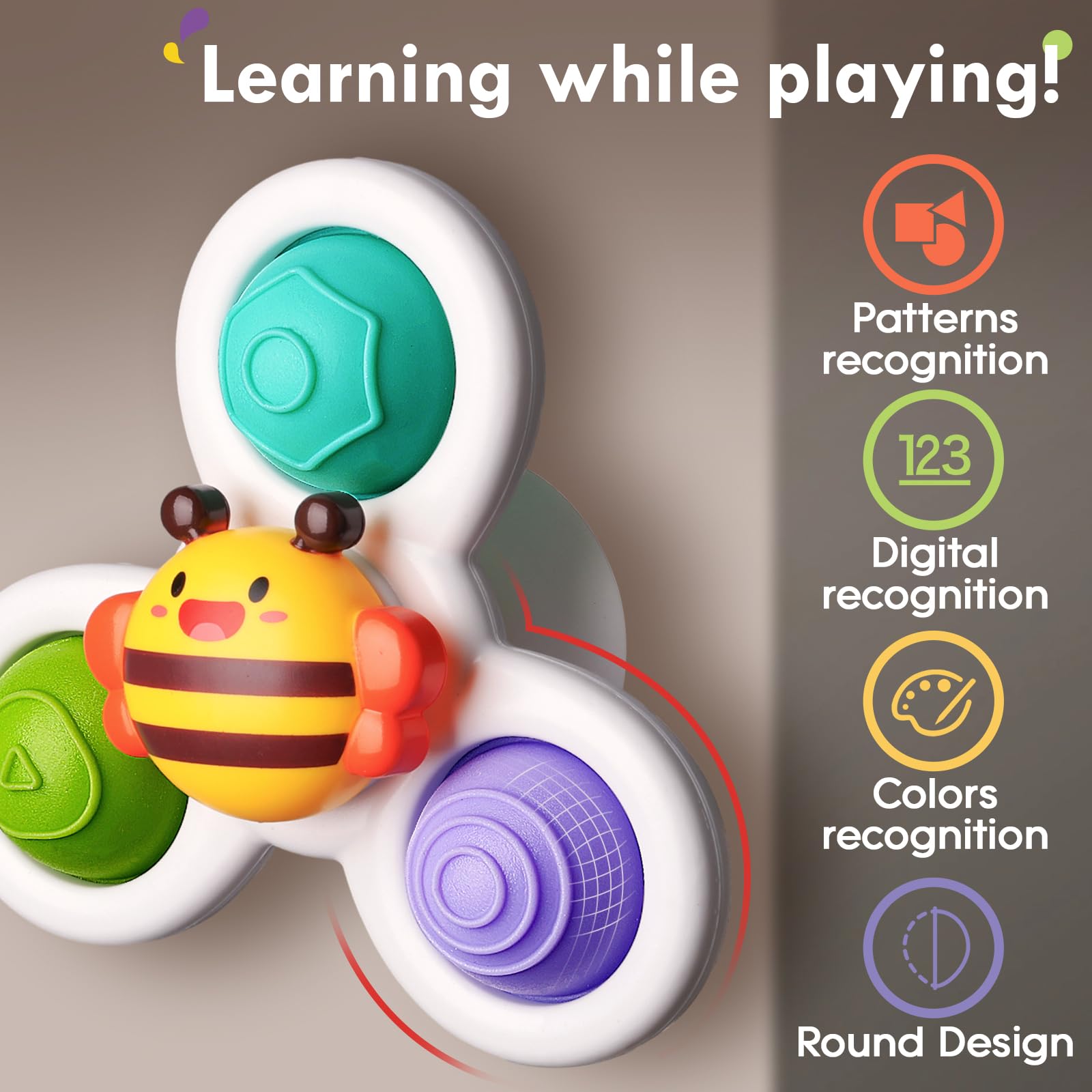 ALASOU hand-eye coordination spinner supports early motor skills.