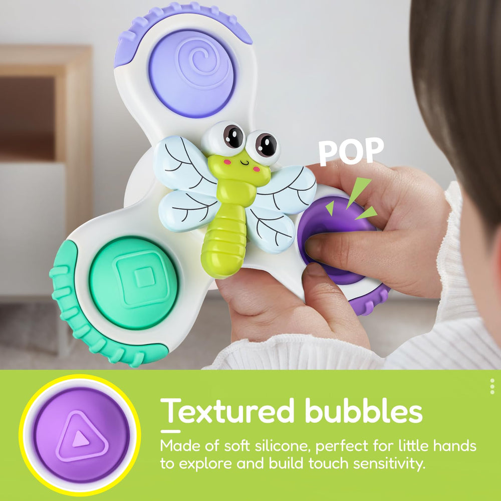 ALASOU gift-ready spinner set makes a delightful toddler gift.