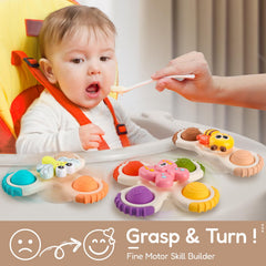ALASOU suction spinner in action shows fast spins and secure attachment