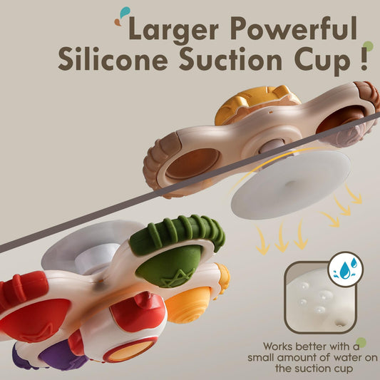 ALASOU suction cups close-up showing secure grip for reliable play.