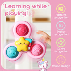 ALASOU spinning-top bath toy for splashy bath time