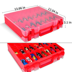 ALCYON clear lid with snap closure keeps toys secure during transport