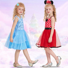 AlecosFun red dress with soft lining for comfort