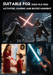 ALEIFLE package includes two swords and USB accessories for quick setup.