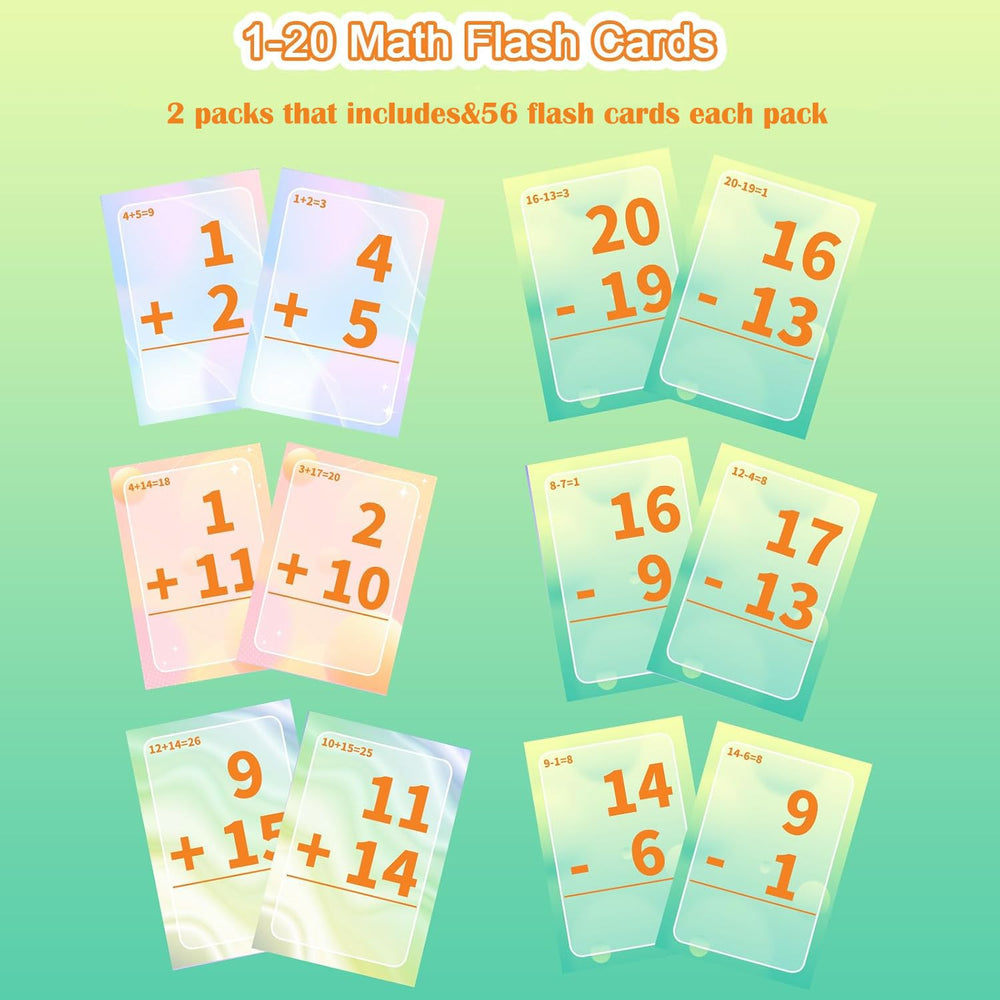 Alened math facts 1–20 support quick computation practice.