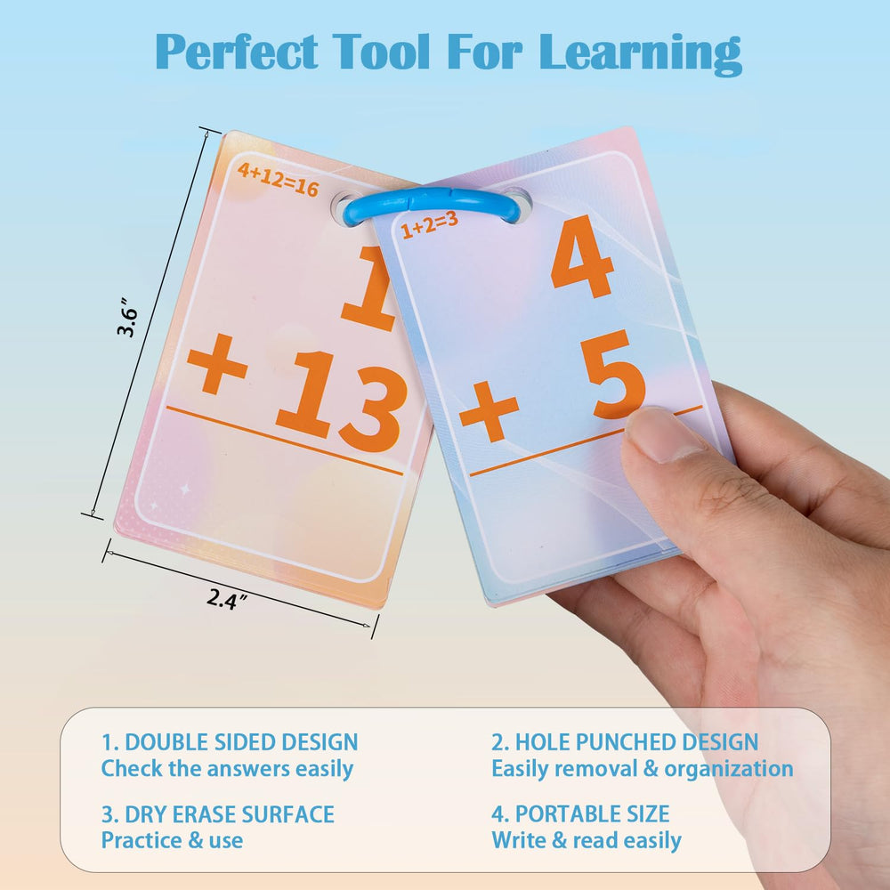 Alened durable, reusable cards for classroom or home use.
