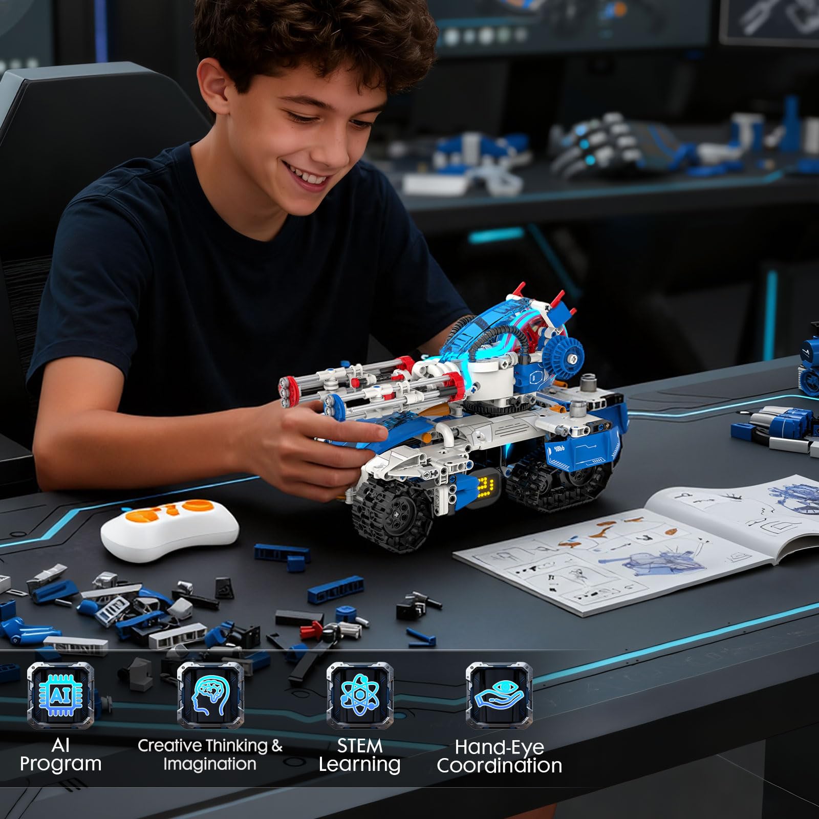 Alerisca kids building scene promotes teamwork and hands-on exploration