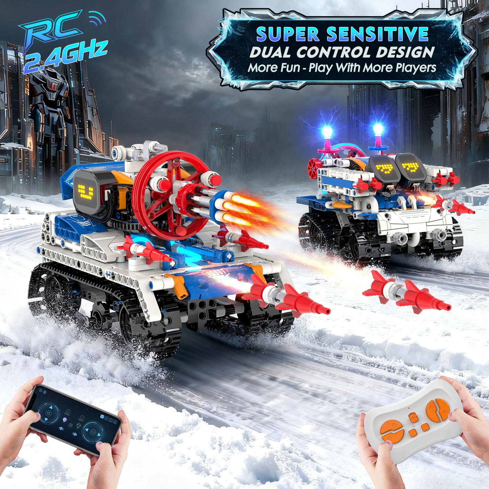 Alerisca remote control and app interface enables easy mode switching and STEM programming