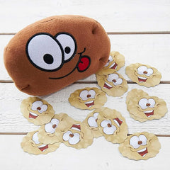 IDEAL Alex plush potato adds tactile fun at a family gathering.