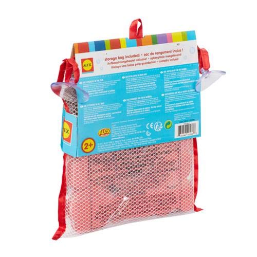 Colorful foam letters from ALEX Toys float and stick when wet for interactive spelling