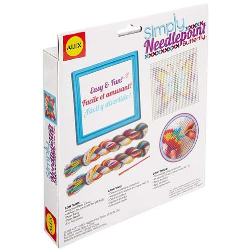 Butterfly frame from ALEX kit that makes finished art pop while you stitch