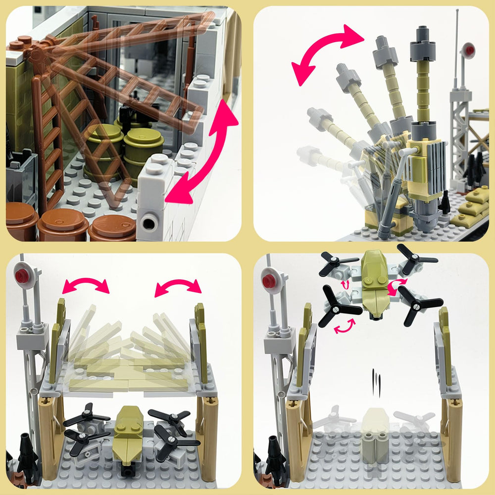 ALEYOOTECHE anti-aircraft guns pack for action-packed mini battles