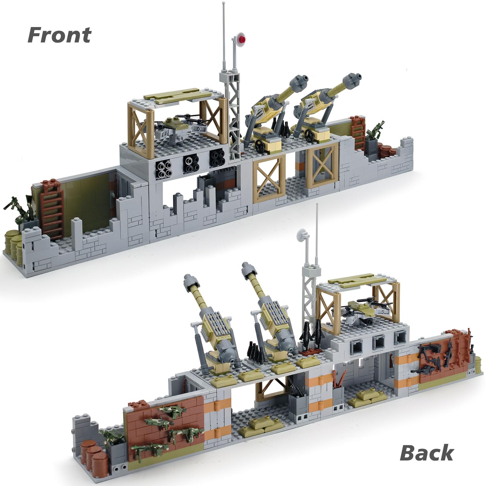 ALEYOOTECHE oil tank for military figurines enhances display scenes