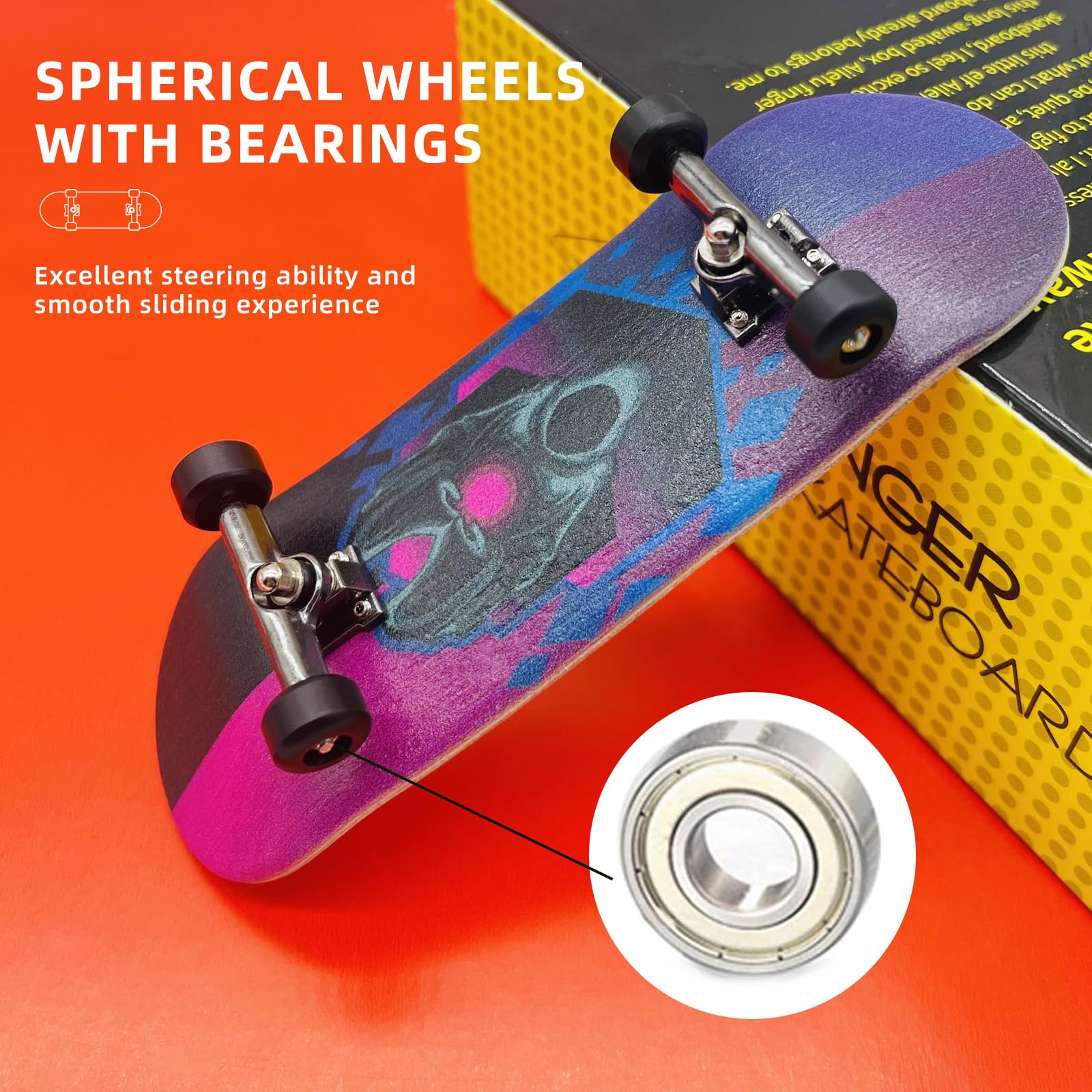 ALFAILEFU Pro fingerboard wheels CNC lathed for smooth rolling
