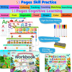 ALIANFLY tracing pages layout helps with pen control and letter practice