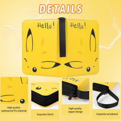 Alibrunk Card Binder double-sided pages with four pockets for 400-card capacity.