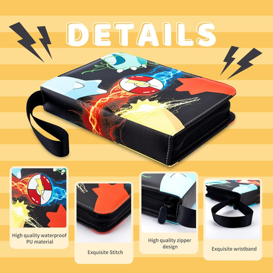 Alibrunk Card Binder with zipper closure secures contents during travel.