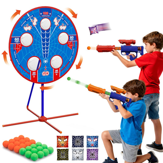 Aliex Spider Upgraded 2-in-1 shooting game with rotating target for versatile play