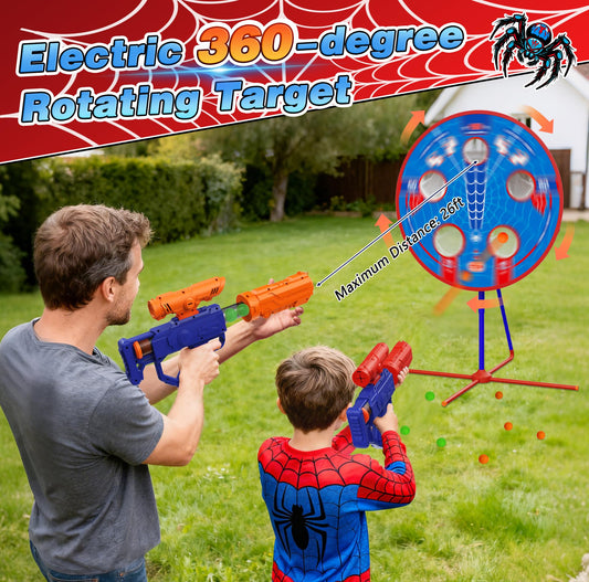 Aliex Spider Upgraded air blasters ready for action, encouraging active play