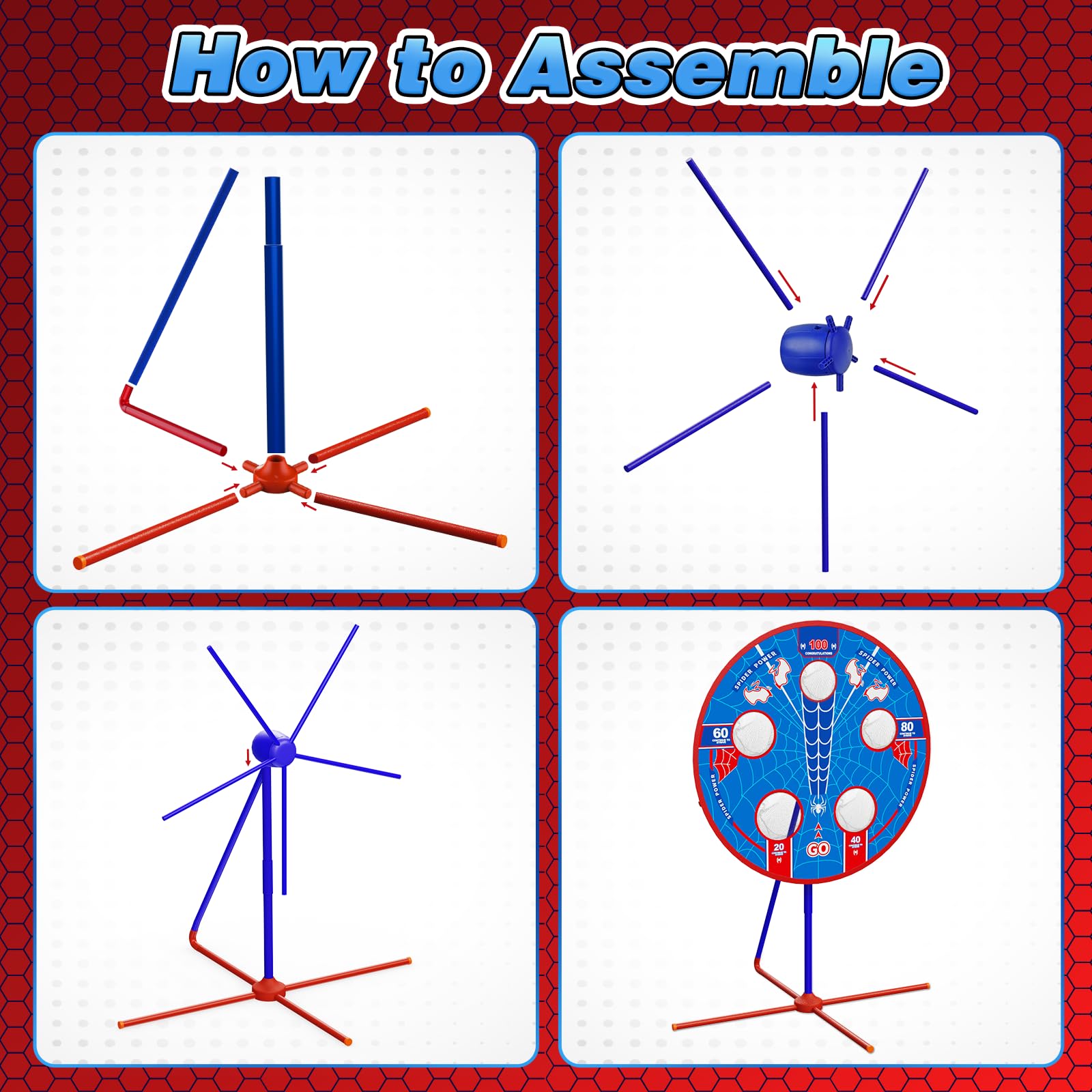 Aliex spider game ideal for indoor or outdoor parties