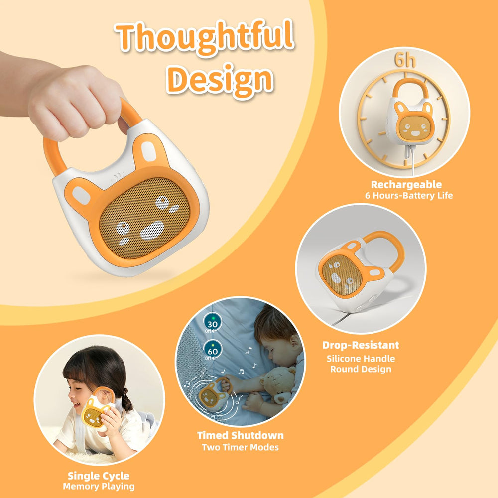 Alilo Pocket Bunny acts as a Bluetooth speaker for shared playtime.