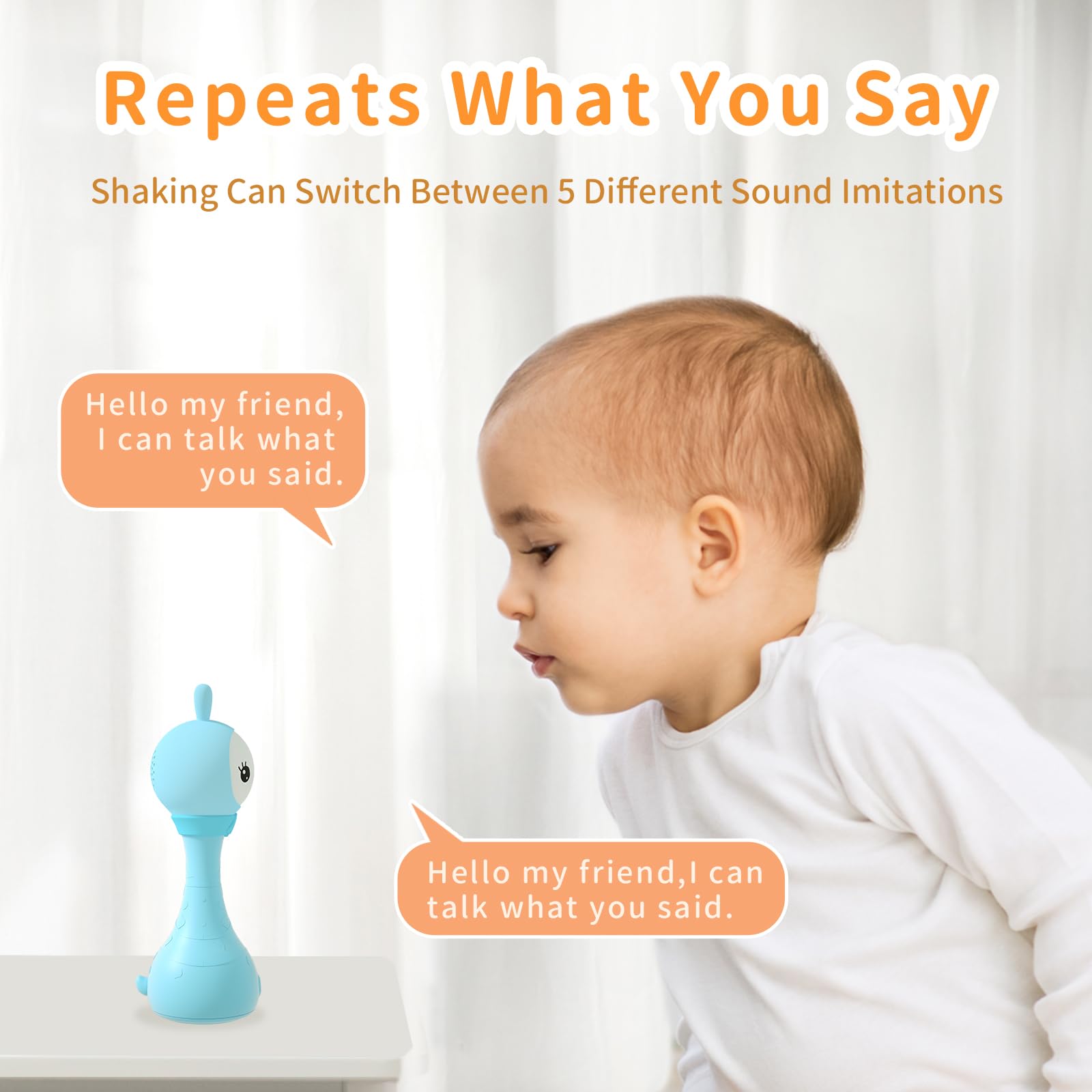 Alilo Yoyo voice recording and playback fosters playful language-like interaction.