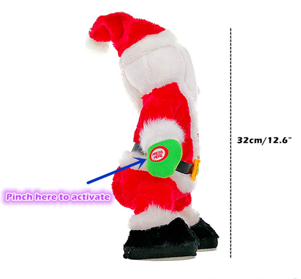 ALIMITOPIA plush Santa singing toy sparks smiles during family celebrations.